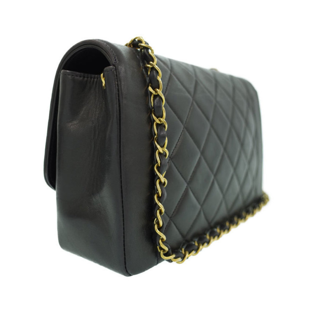 Chanel Lambskin Diana Chain Shoulder Bag Black - Picture 2 of 9